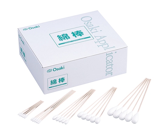 オオサキメディカル オオサキ綿棒 0415 4mm (綿直径) 150mm (軸長) 100本入×10袋 33101 1箱(ご注文単位1箱)【直送品】
