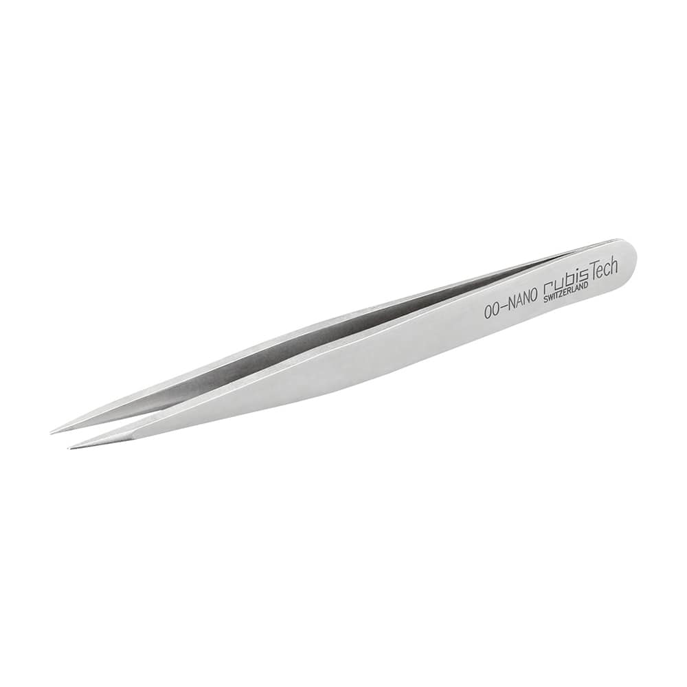 RUBIS MEISTERピンセット SA(耐酸鋼)製 微細加工タイプ No.00 00-NANO 1本(ご注文単位1本)【直送品】