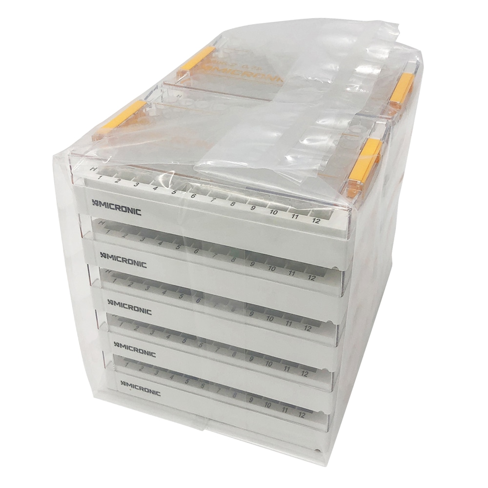 Micronic Europe B.V. 2Dバーコード付クライオチューブ Internal thread 0.75mL ラック入(low cover)1セット(96本×10ラック入) MP52519 1セット(ご注文単位1セット)【直送品】