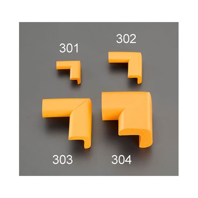 エスコ 50x50x22mm コーナーガード(油面用/黄/2個)　EA983FE-302 1袋（ご注文単位1袋）【直送品】