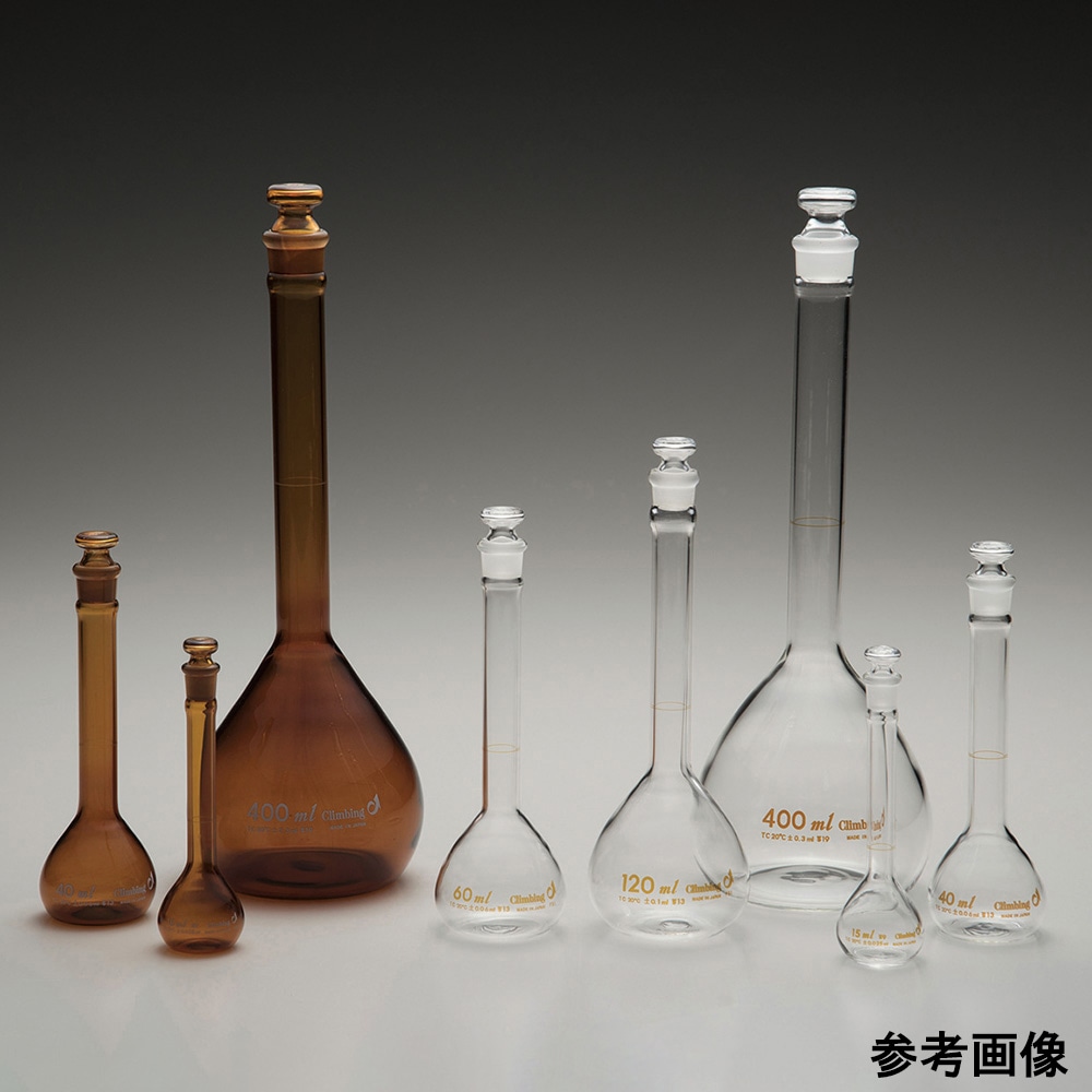アズワン メスフラスコ(白)(特殊容量) 普通摺合 40mL 2030-TK-40 1個(ご注文単位1個)【直送品】
