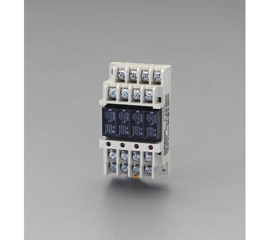 エスコ DC24V/1ax4 ターミナルリレー EA940MS-11 1個(ご注文単位1個)【直送品】