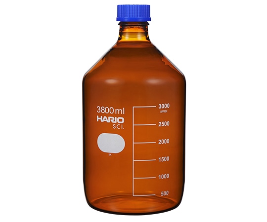 HARIO (茶)耐熱ねじ口瓶(液切リング付) GL-45 3800mL NBB-3.8L-SCI 1本(ご注文単位1本)【直送品】