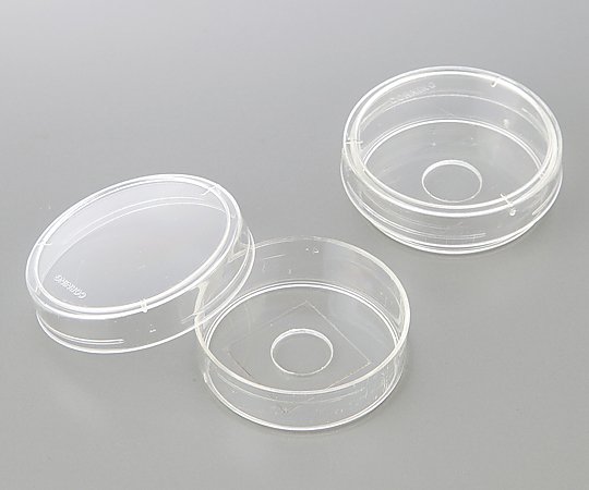 アズワン ガラスボトムディッシュ(No.1.5ガラス貼付) φ14mm 1箱(10枚×10包入) P35G-1.5-14-C 1箱(ご注文単位1箱)【直送品】