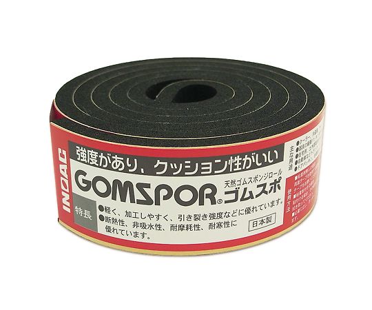 イノアック ゴムスポンジロール 粘着付き 30mm×1m×5mm N14-530MT 1巻(ご注文単位1巻)【直送品】