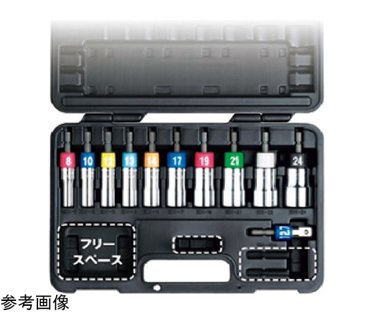 トップ工業 電動ドリル用アルファソケットセット EDX-824AS 1セット(ご注文単位1セット)【直送品】