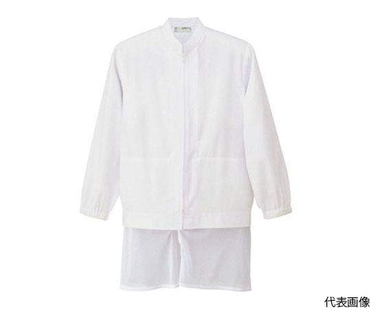 アイトス 長袖ブルゾン(男女兼用) ホワイト LL HH4343-001-LL 1着(ご注文単位1着)【直送品】