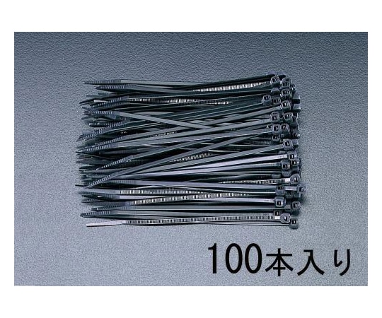 エスコ 150x 3.6mm 結束バンド(耐候性/100本) EA475B-150 1袋(ご注文単位1袋)【直送品】