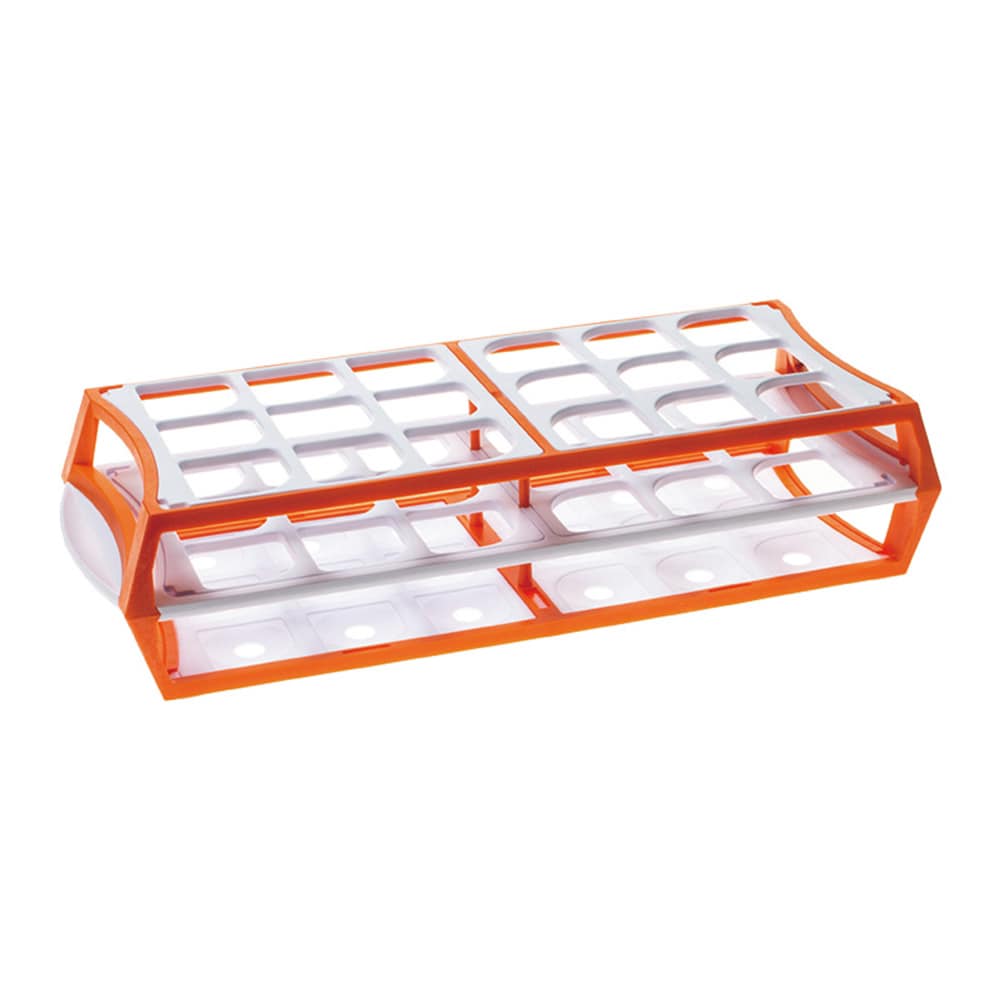 Simport マルチラック 50mL×18本 オレンジ 1箱(10個入) S600-30O 1箱(ご注文単位1箱)【直送品】