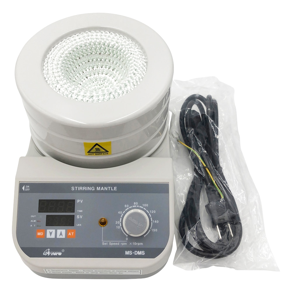 アズワン フラスコ用マントルヒータースターラー デジタル温度調節器付き 100mL MS-DMS-1 1台(ご注文単位1台)【直送品】