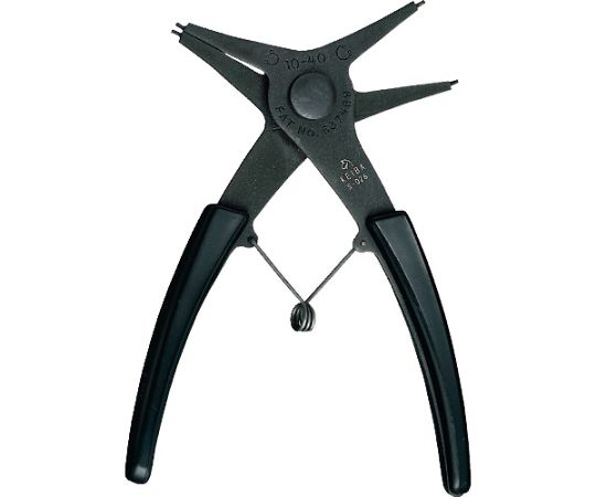マルト長谷川工作所 スナップリングプライヤー(軸穴両用 有効呼径~40mm) 140 S-026 1丁(ご注文単位1丁)【直送品】