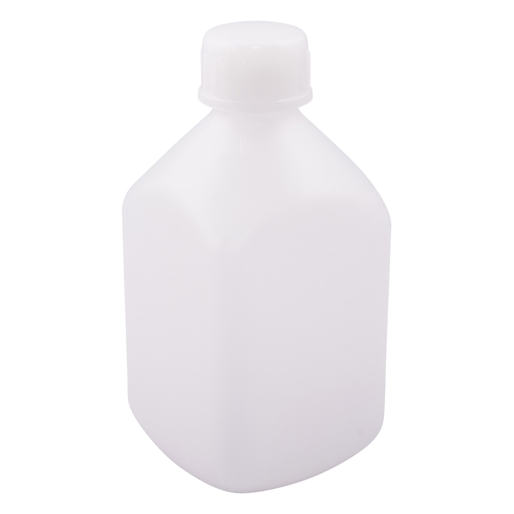 ニッコー・ハンセン 標準規格瓶 角型細口(ナチュラル) 250mL 1本 1029-02 1本(ご注文単位1本)【直送品】
