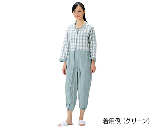 アズワン 制菌前開き介護用ねまき (ロック機能付) ピンク/S Sサイズ ピンク色 1枚(ご注文単位1枚)【直送品】