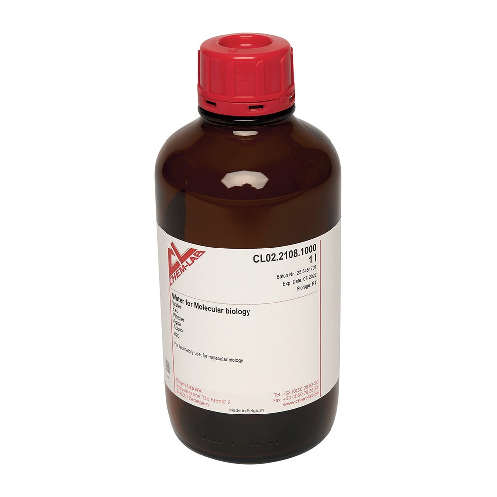 Chemlab RNase ・DNaseフリー精製水 1000mL CL02.2108.1000 1本(ご注文単位1本)【直送品】