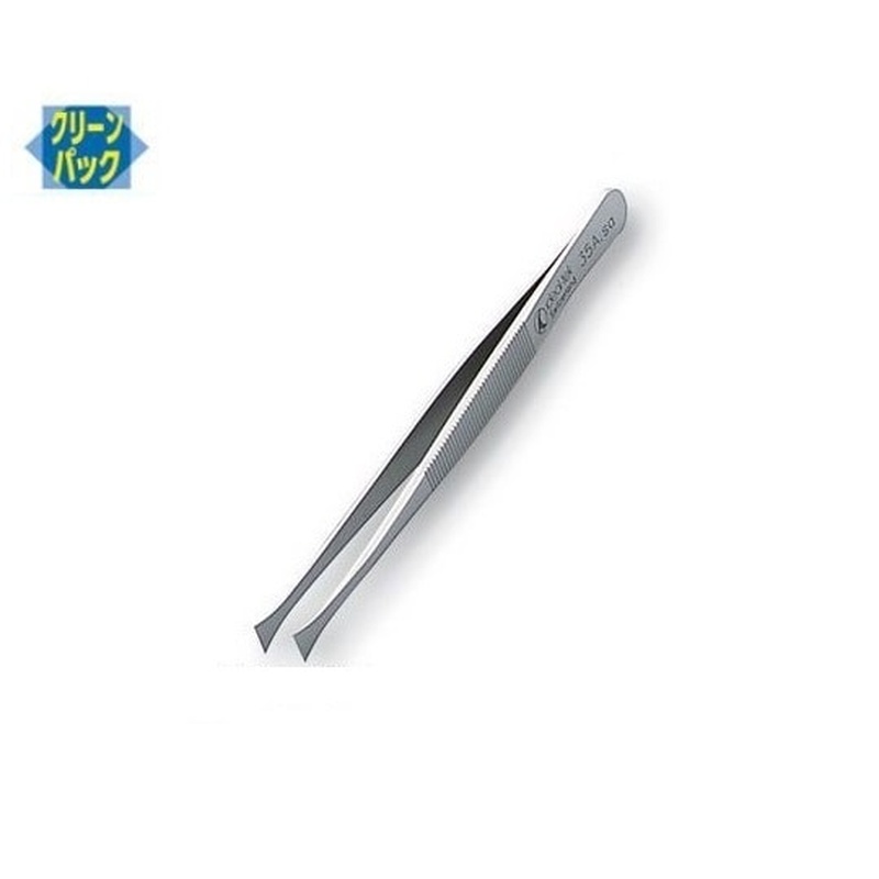 アズワン フラットピンセット(表面洗浄済) 120mm No.35A 1本(ご注文単位1本)【直送品】