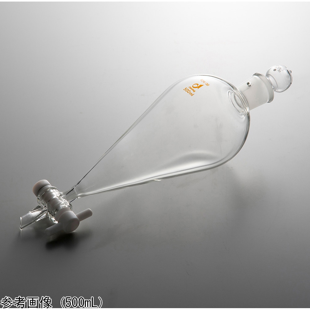アズワン スキーブ形分液ロート(短足タイプ)テフロンコック 200mL CL0533-03-10 1個(ご注文単位1個)【直送品】