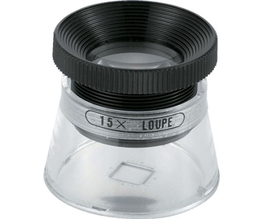 トラスコ中山 スケールルーペ 目盛付 15倍 Φ35X33 TL-SL15K 1個(ご注文単位1個)【直送品】