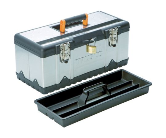 トラスコ中山 ステンレス工具箱 Mサイズ TSUS-3025M 1個(ご注文単位1個)【直送品】