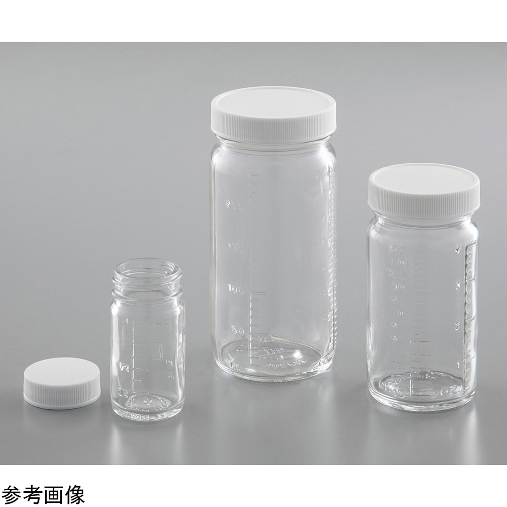 Qorpak 成形メモリ付きガラス瓶 120mL 239221 1本(ご注文単位1本)【直送品】