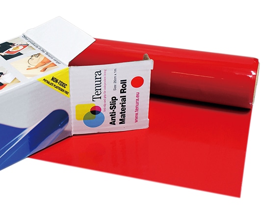 Tenura 滑り止めシート 40cm×2m 赤 T/R8 1巻(ご注文単位1巻)【直送品】