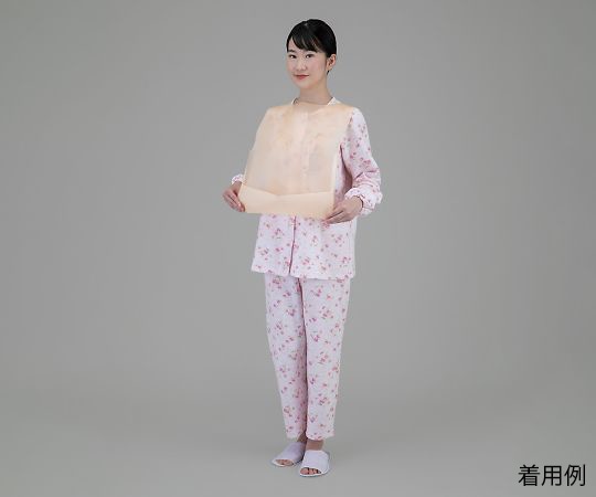 ナビス(アズワン) ディスポ食事用エプロン(ポケット付) 80枚入 DA-1P 1袋(ご注文単位1袋)【直送品】