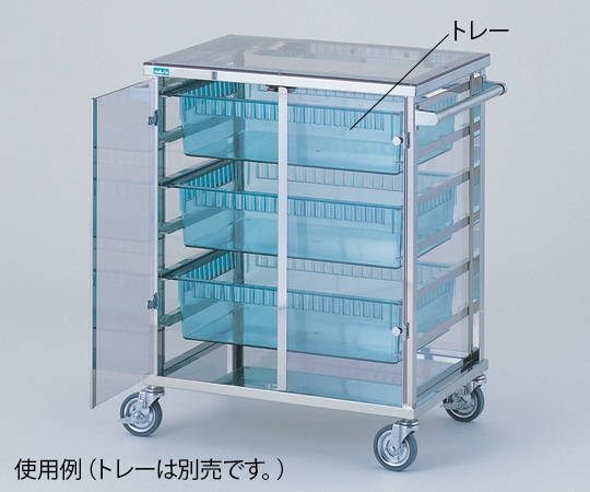 ナビス(アズワン) 救急ケアカート(スケルトン) 本体-01 1台(ご注文単位1台)【直送品】