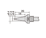 太洋電機産業(goot) 替ノズルφ0.8スリム TP-100N-S8 1本(ご注文単位1本)【直送品】