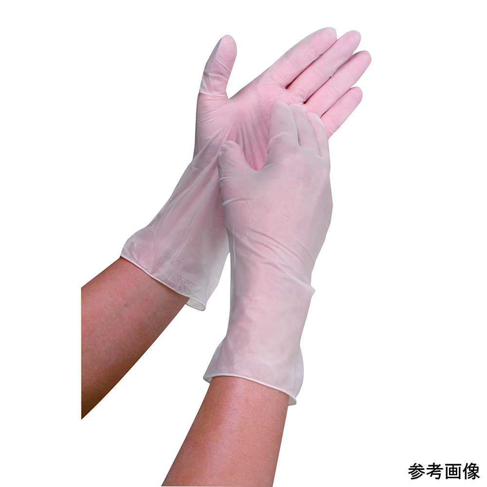 オカモト PVCディスポ手袋(PFロング)L 100枚入 #1220-L 1袋(ご注文単位1袋)【直送品】