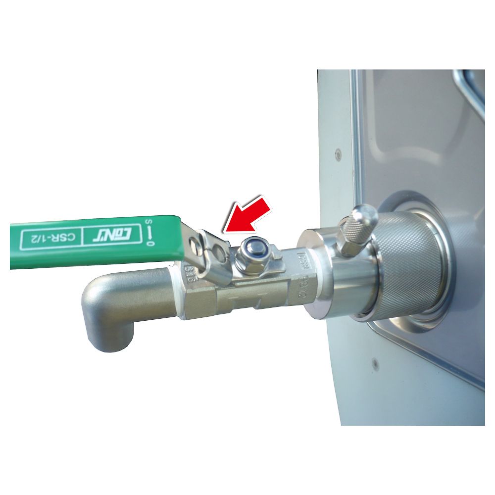 アクアシステム ペールコック(低粘度溶剤用・一斗缶外径Φ41用・レバーロック付) SP-L40I 1個(ご注文単位1個)【直送品】