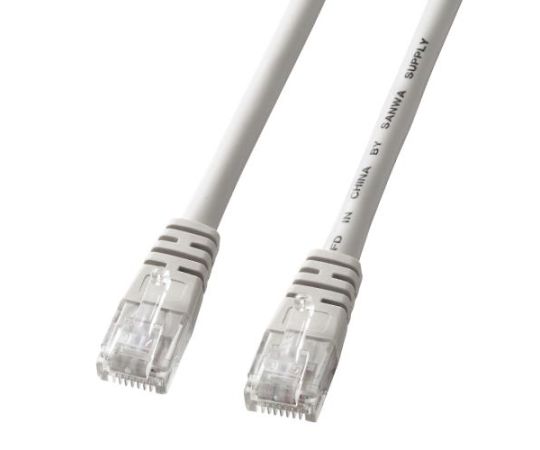 サンワサプライ 1m LANケーブル(CAT5e/ｸﾛｽ結線/ｸﾞﾚｰ)　EA764B-521 1個（ご注文単位1個）【直送品】