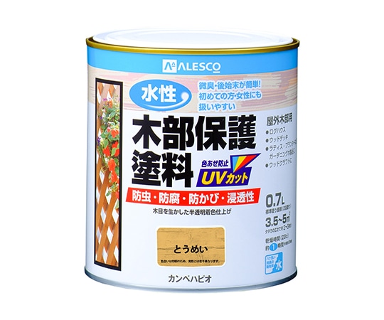 カンペハピオ(KANSAI) 水性木部保護塗料 とうめい 0.7L 617654001007 1個(ご注文単位1個)【直送品】