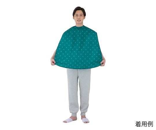 ナビス(アズワン) 食事用エプロン 剣柄 フリーサイズ 1枚(ご注文単位1枚)【直送品】