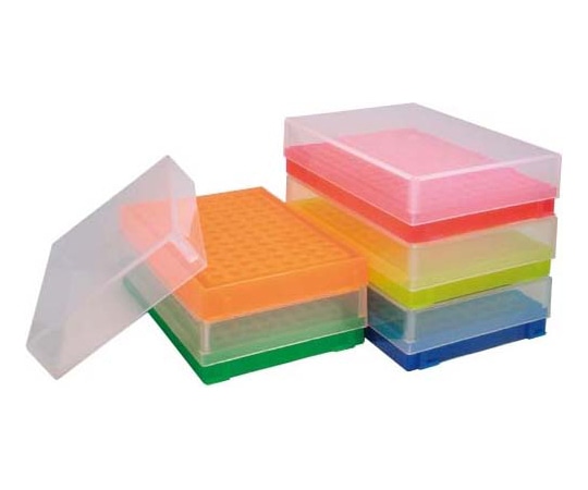 BMBio ST PCRチューブ用ラック 96穴 5色セット 5個入 R-7909-2 1パック(ご注文単位1パック)【直送品】