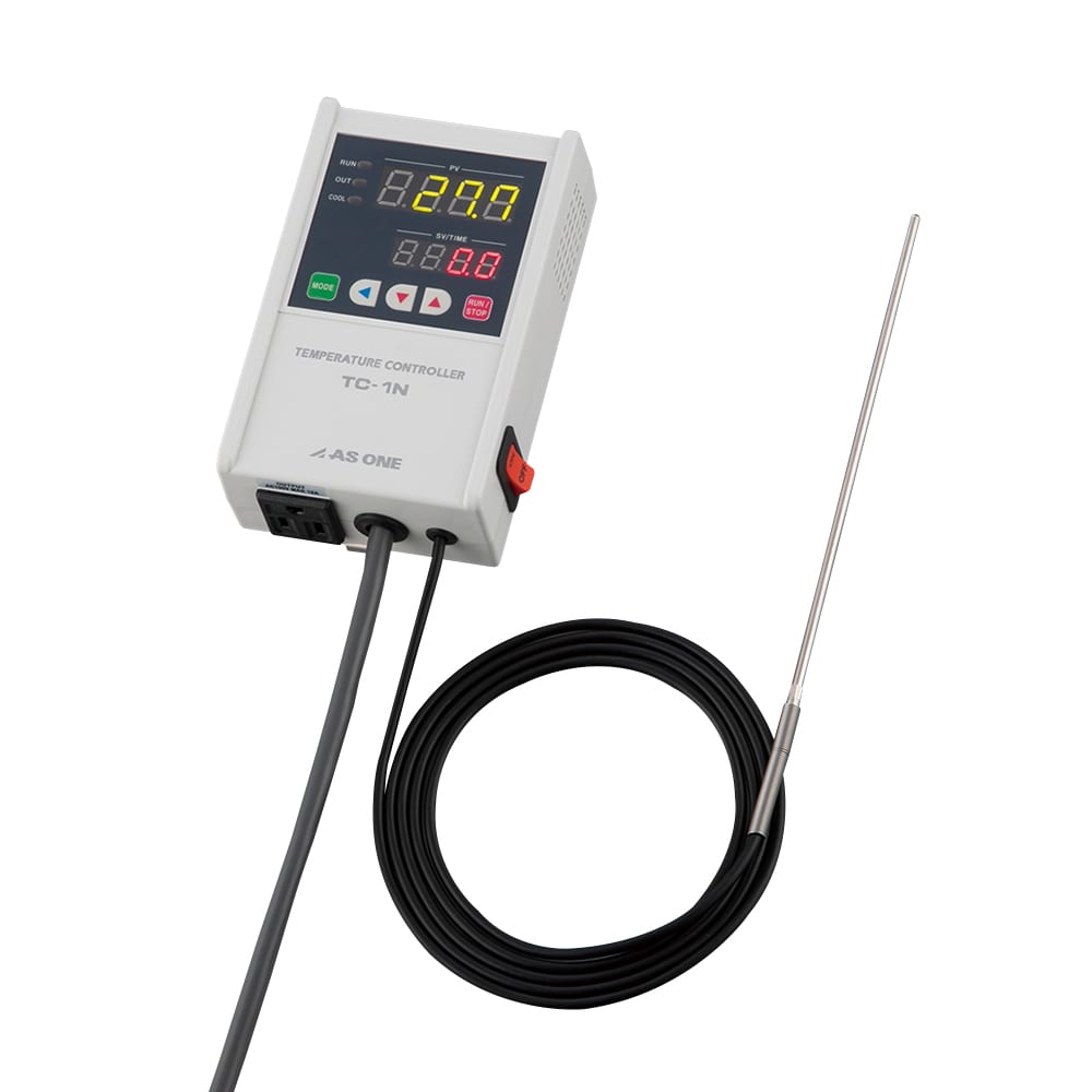 アズワン デジタル温度調節器 -199.9~+199.9℃ TC-1NP 1個(ご注文単位1個)【直送品】