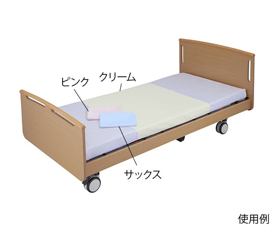 ナビス（アズワン） 吸水拡散防水シーツ　ワッフル調　サックス　KKB-S 1個（ご注文単位1個）【直送品】