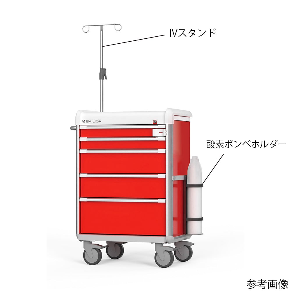アズワン 救急カート用 IVスタンド 1個 (ご注文単位1個) 【直送品】