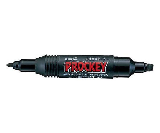 三菱鉛筆 水性マーカー プロッキー 太・細 黒PM150TR.24 1本 (ご注文単位1本) 【直送品】