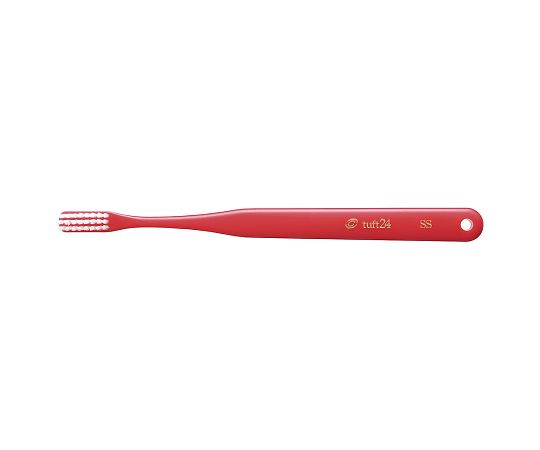オーラルケア タフト24 SS・キャップなし レッド 25本入00010156 1箱 (ご注文単位1箱) 【直送品】
