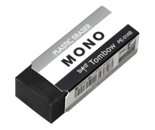 トンボ鉛筆 消しゴム モノ 43×17×11ミリPE-01AB 1個 (ご注文単位1個) 【直送品】