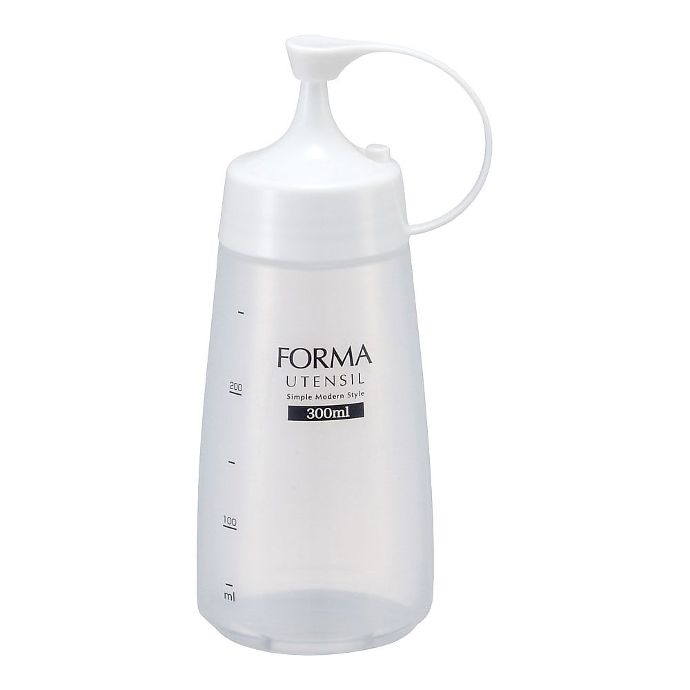 アスベル フォルマ調味料ボトル細口 (中) ホワイト 1個 (ご注文単位1個) 【直送品】