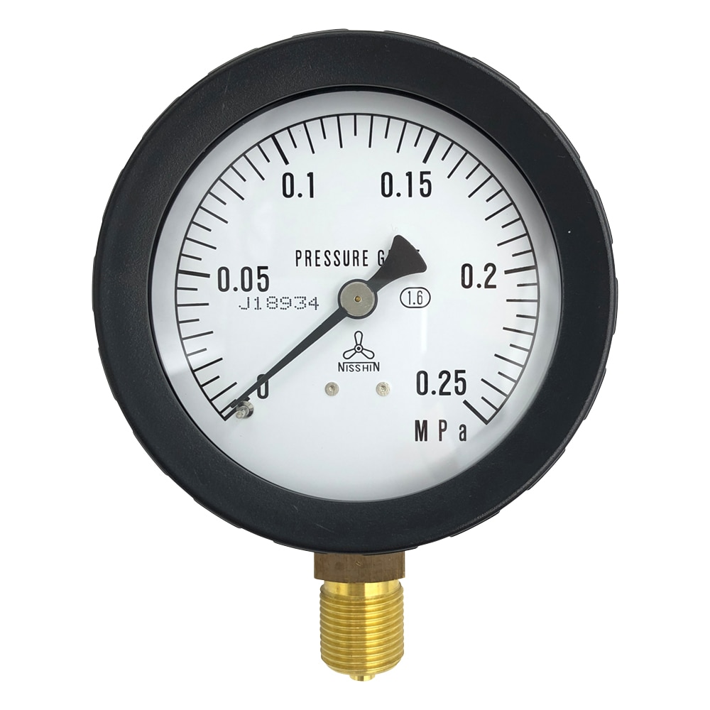 アズワン 汎用圧力計A形 φ75 G3/8B0.25 1個 (ご注文単位1個) 【直送品】