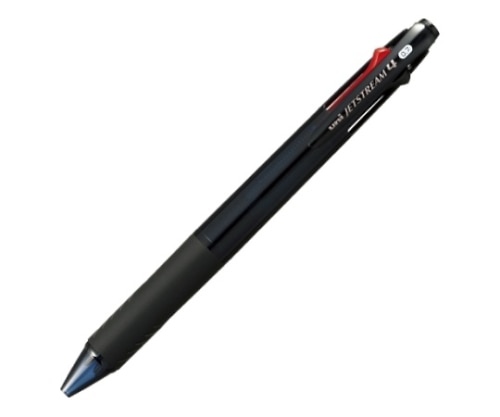 三菱鉛筆 ジェットストリーム 4色ボールペン 透明ブラック 0.7mm インク色:黒・赤・青SXE4-500-07T.24 1本 (ご注文単位1本) 【直送品】