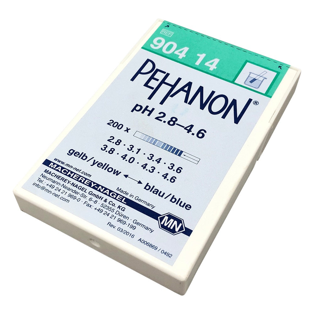 MACHEREY-NAGEL ストライプpH試験紙 (PEHANON) pH2.8-4.6 1箱 (200枚入) MN90414 1箱 (ご注文単位1箱) 【直送品】
