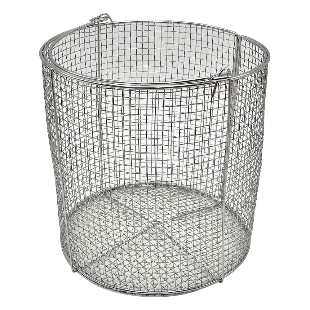 アズワン ステンレス洗浄カゴ 丸型中φ200 1個 (ご注文単位1個) 【直送品】