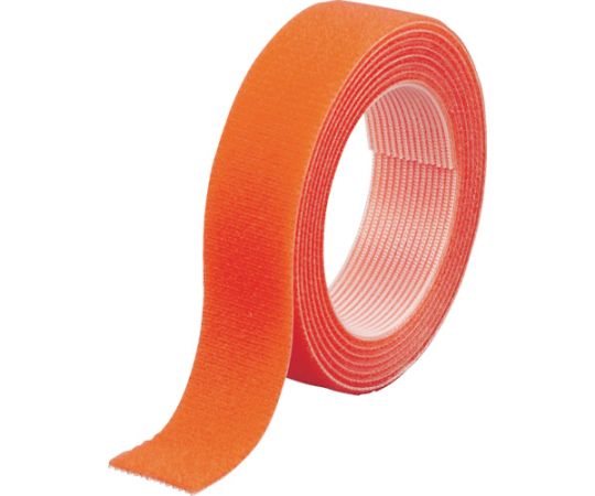 アズワン マジックバンド結束テープ両面幅20mm長さ1.5mオレンジMKT-2015-OR 1巻 (ご注文単位1巻) 【直送品】