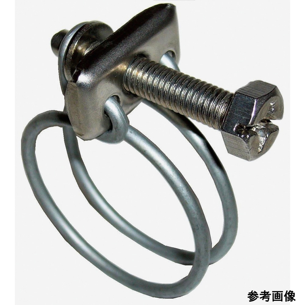 アズワン ステンワイヤーホースバンド 14φmm 10個入SWM-1014-10 1袋 (ご注文単位1袋) 【直送品】
