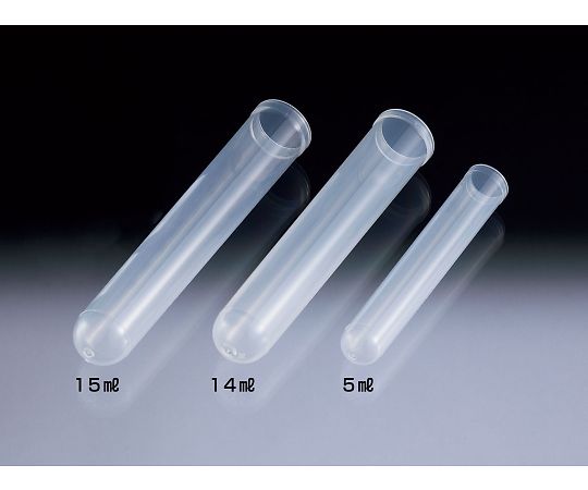 サンプラテック エコノプラスチック試験管 φ17×100 (250本) 26473 1組 (ご注文単位1組) 【直送品】