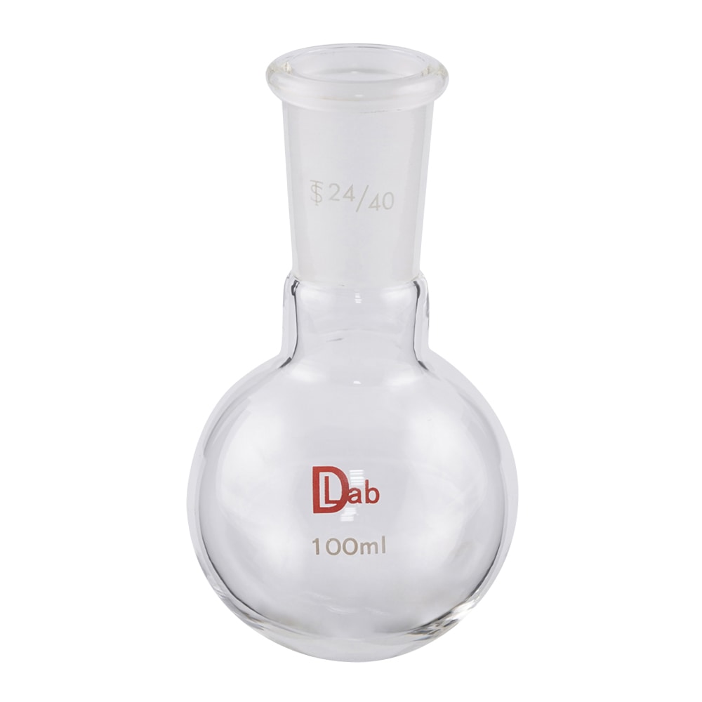ラブディポット 共通摺合丸底フラスコ (硼珪酸ガラス-1) 100mL 24/40 1個 (ご注文単位1個) 【直送品】