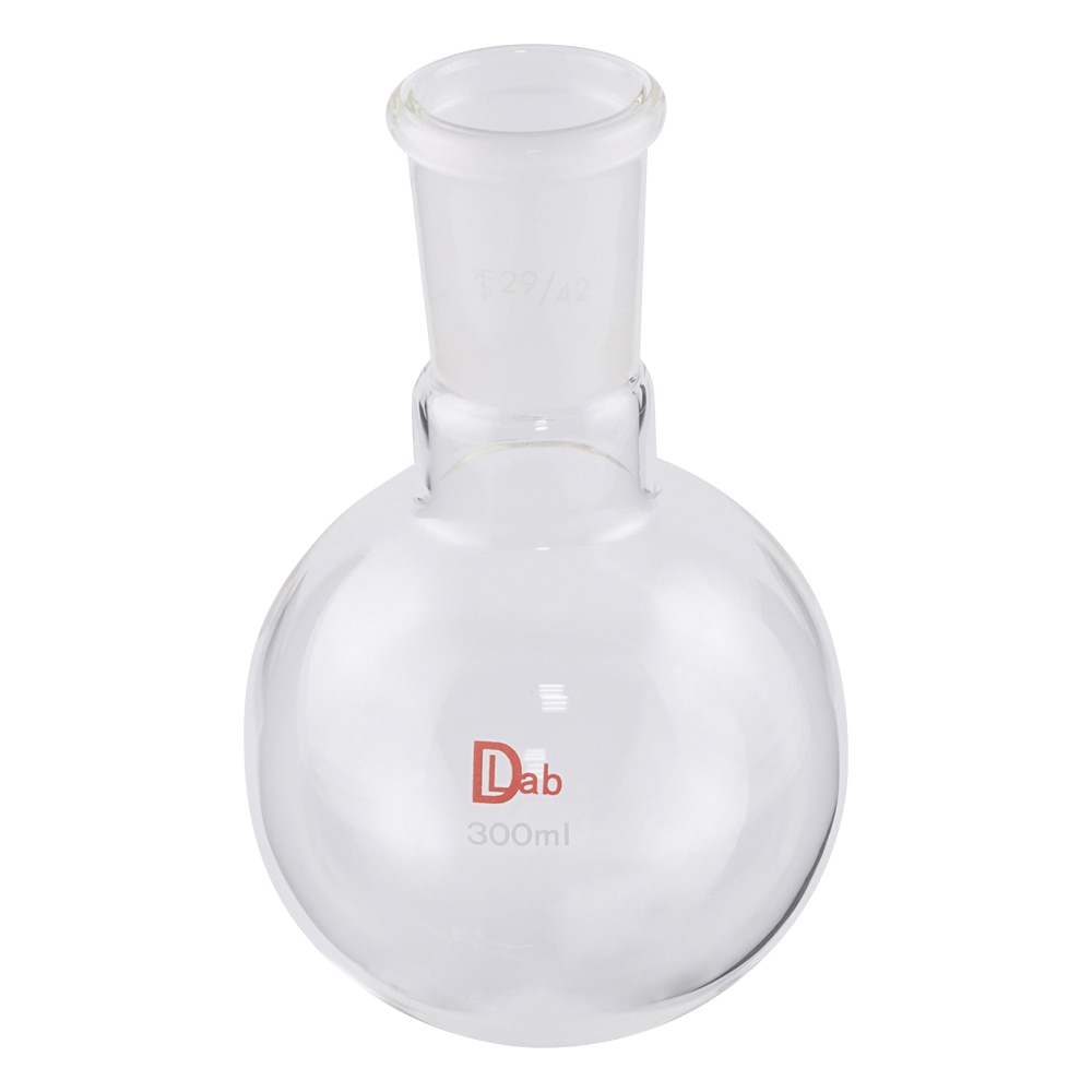ラブディポット 共通摺合丸底フラスコ (硼珪酸ガラス-1) 300mL 29/42 1個 (ご注文単位1個) 【直送品】