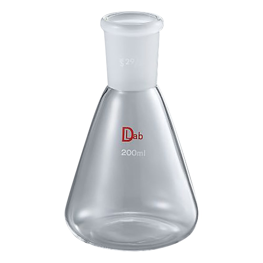 ラブディポット 共通摺合三角フラスコ (硼珪酸ガラス-1) 10mL 15/25 1個 (ご注文単位1個) 【直送品】